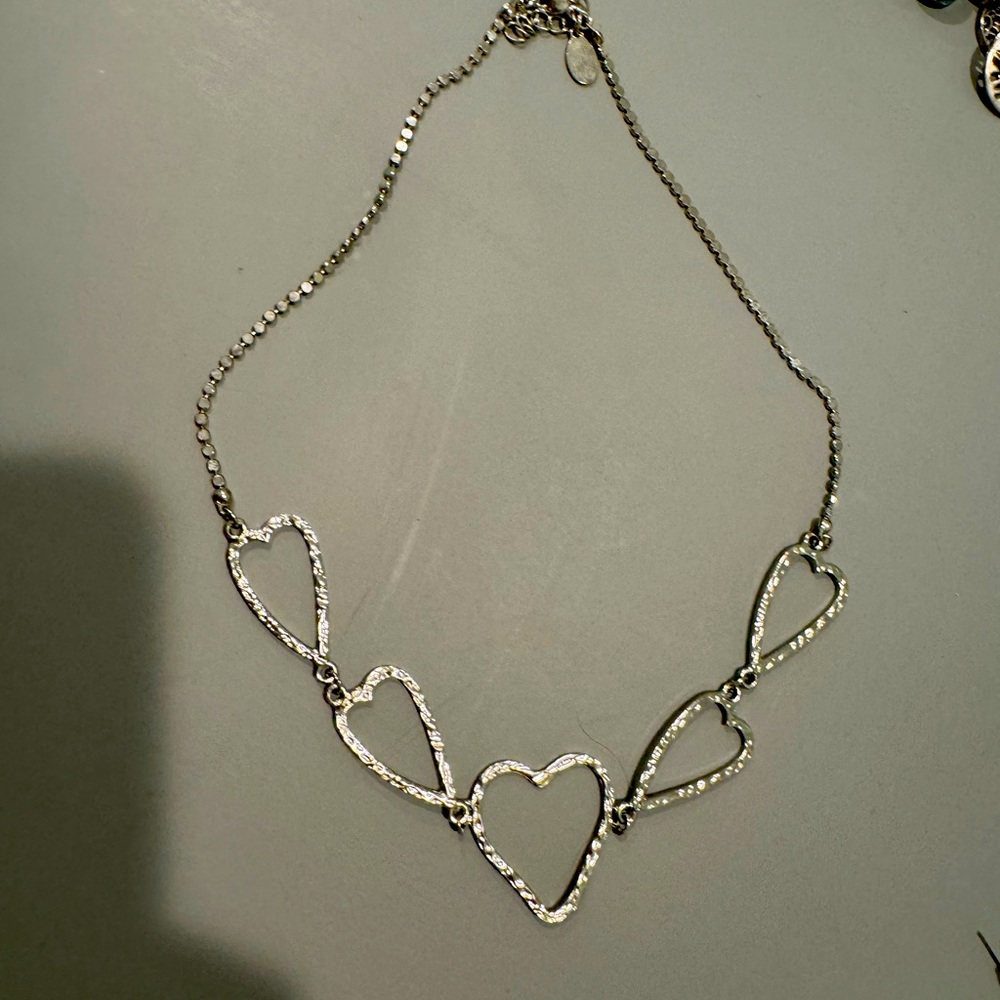 Heart necklace. $7 or part of 4 for $20 sale.